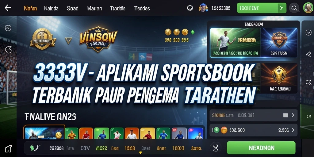 Tampilan gameplay Sportsbook yang menarik di aplikasi 333V.