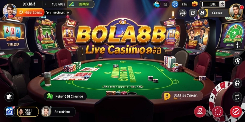 Tampilan gameplay Live Casino BOLA88 yang menarik dan interaktif.