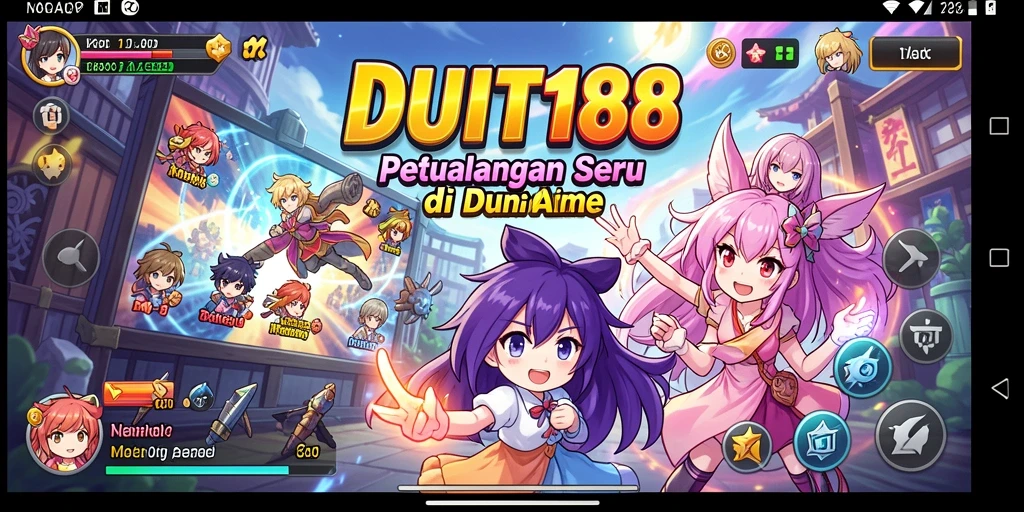 Screenshot menampilkan karakter anime dalam petualangan epik.