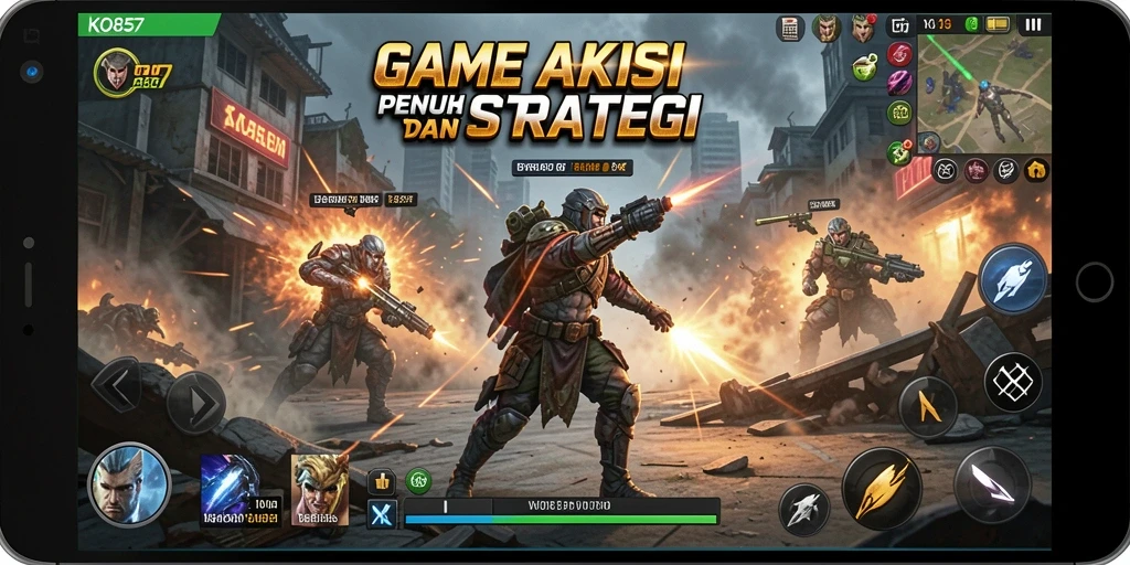 Tampilan gameplay KO857 yang memukau dan penuh aksi.