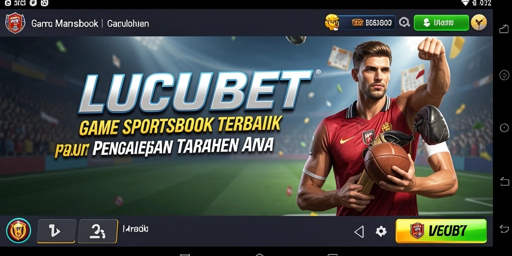 Tampilan screenshot utama LUCUBET yang menunjukkan aktivitas taruhan olahraga.