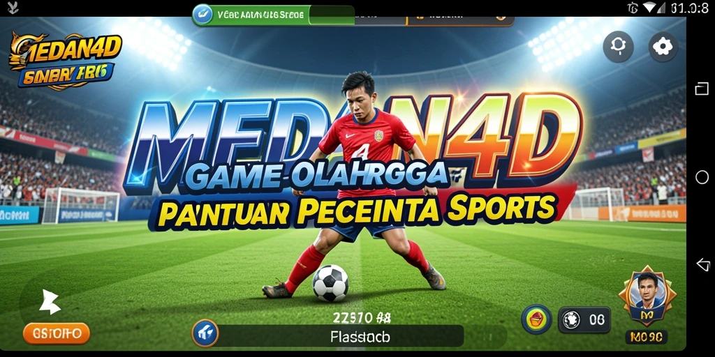 Tampilan gameplay menarik dari game olahraga MEDAN4D.