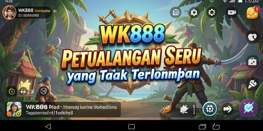 Tampilan gameplay seru di dunia petualangan WK888.